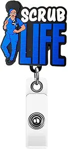 Blue Scrub Life Badge Reel